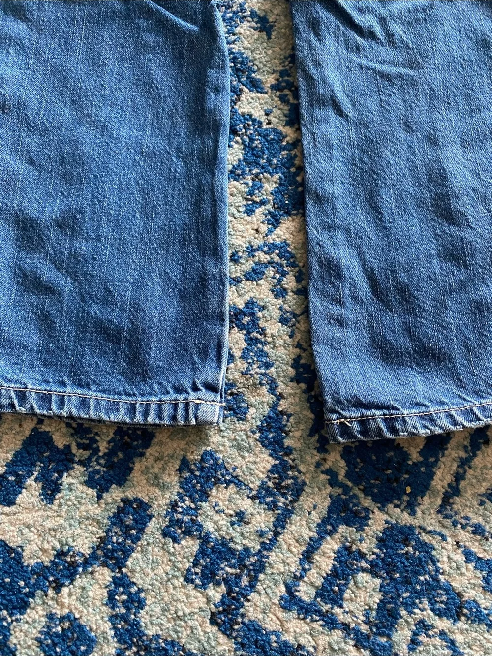 Gymboree Dark Blue Denim Jeans with Flower Appliqué
